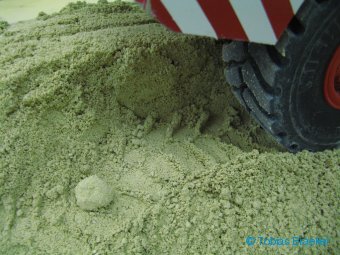 Phantastische Spuren in HABUSS  Bausand, Formsand- und Spielsand